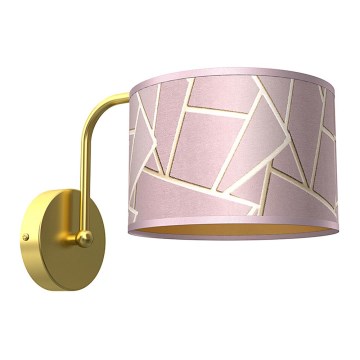 Seinävalo ZIGGY 1xE27/60W/230V pinkki/kulta