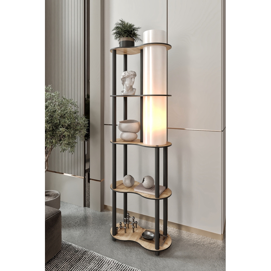 Seisova lamppu telineillä NOTO 1xE27/40W/230V beige/musta