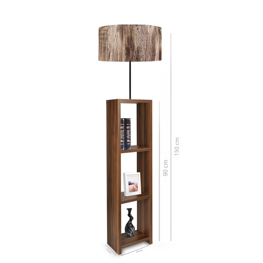 Seisova lampu AYD 1xE27/40W/230V ruskea