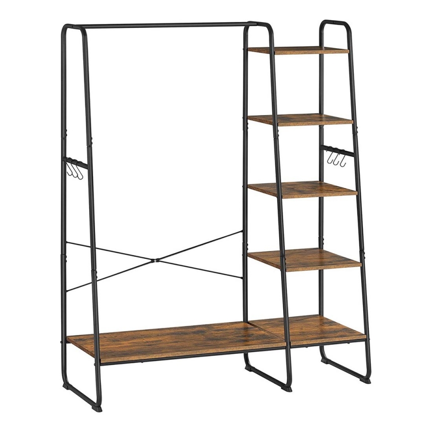 Seisova naulakko LINEA, ruskea/musta