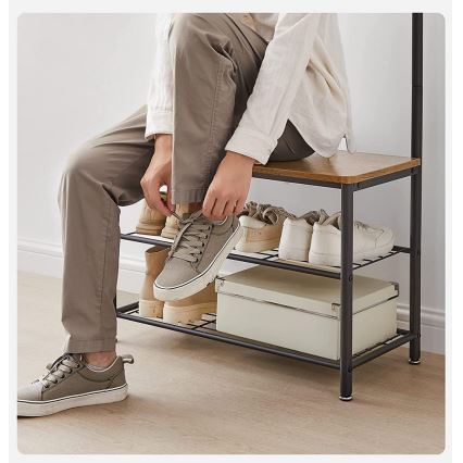 Seisova naulakko NAVOR ruskea/musta