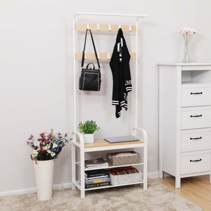 Seisova naulakko NAVOR ruskea/valkoinen