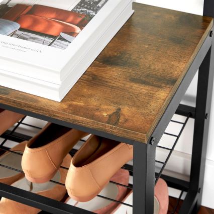 Seisova naulakko peilillä NAVOR ruskea/musta