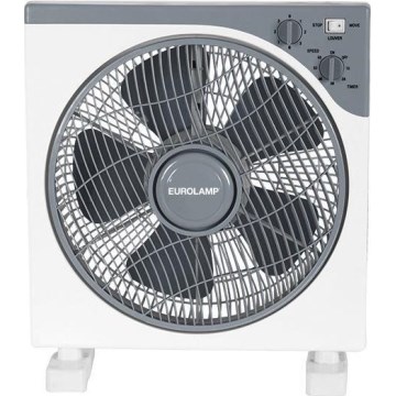 Seisova tuuletin 45W/230V halkaisija 37 cm valkoinen/harmaa