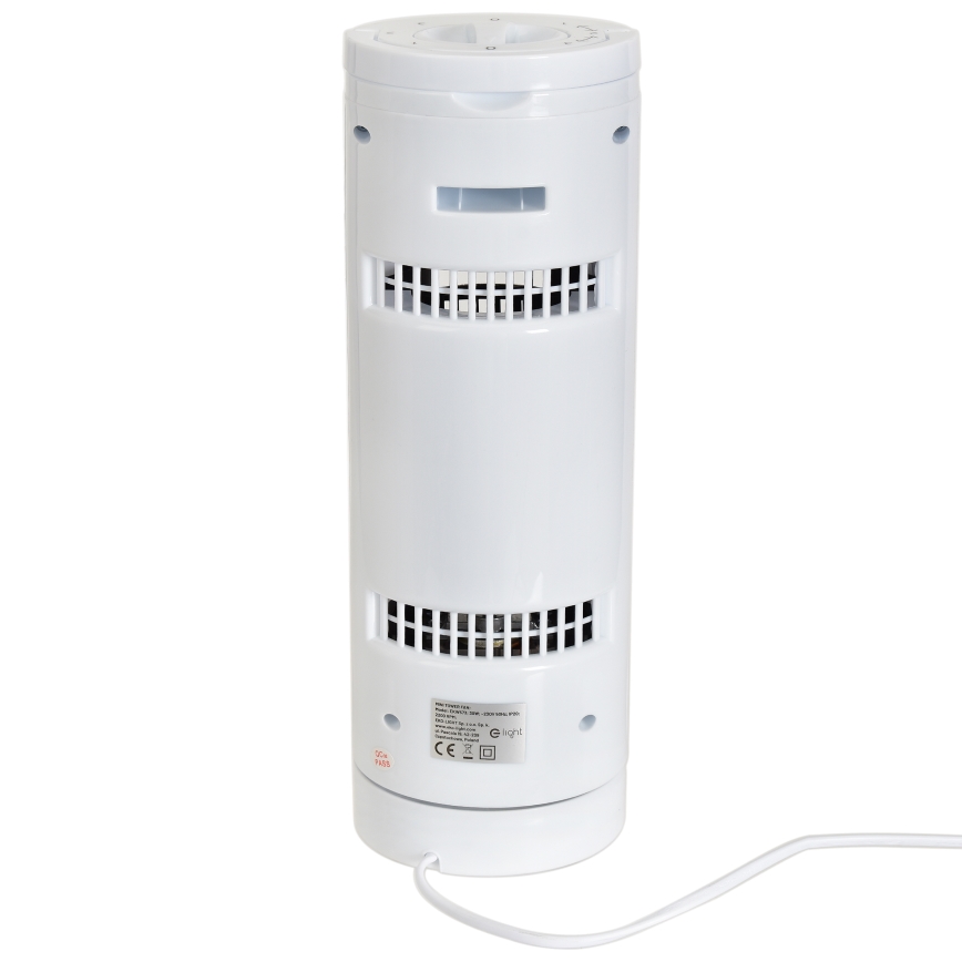 Seisova tuuletin TOWER 30W/230V valkoinen