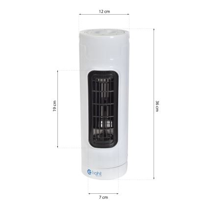 Seisova tuuletin TOWER 30W/230V valkoinen