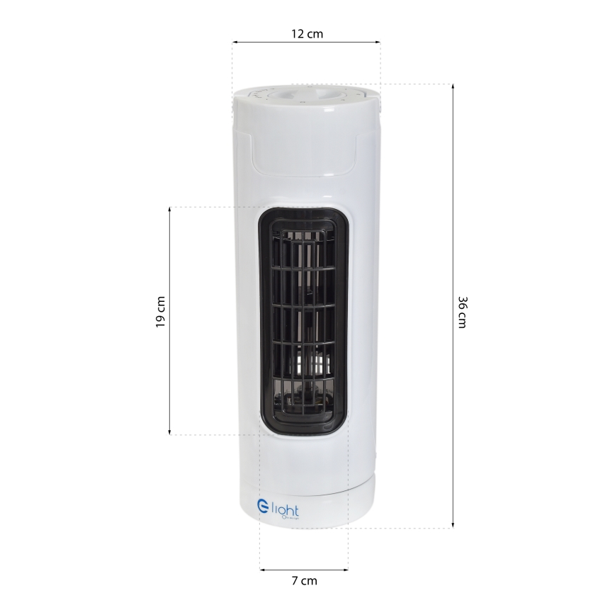 Seisova tuuletin TOWER 30W/230V valkoinen