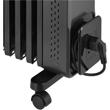 Sencor - 11-levyinen öljytäytteinen lämmitin 1000/1200/2400W/230V Wi-Fi musta