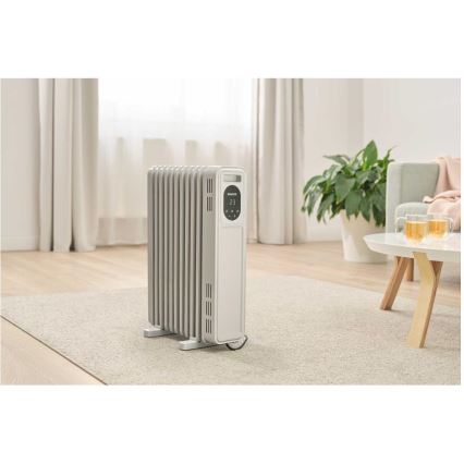 Sencor - öljytäytteinen patteri 11 lohkoa 1000/2300W/230V valkoinen + kaukosäädin