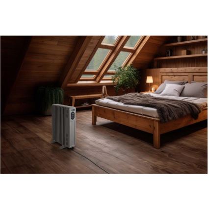 Sencor - öljytäytteinen patteri 11 lohkoa 1000/2300W/230V valkoinen + kaukosäädin