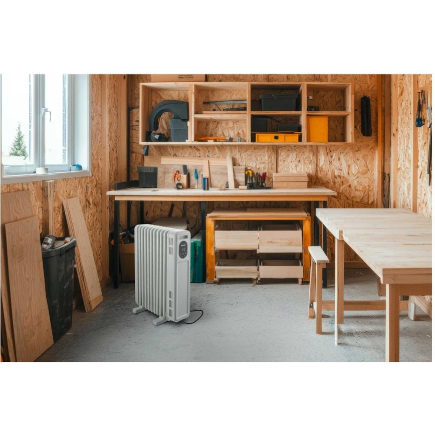 Sencor - öljytäytteinen patteri 11 lohkoa 1000/2300W/230V valkoinen + kaukosäädin