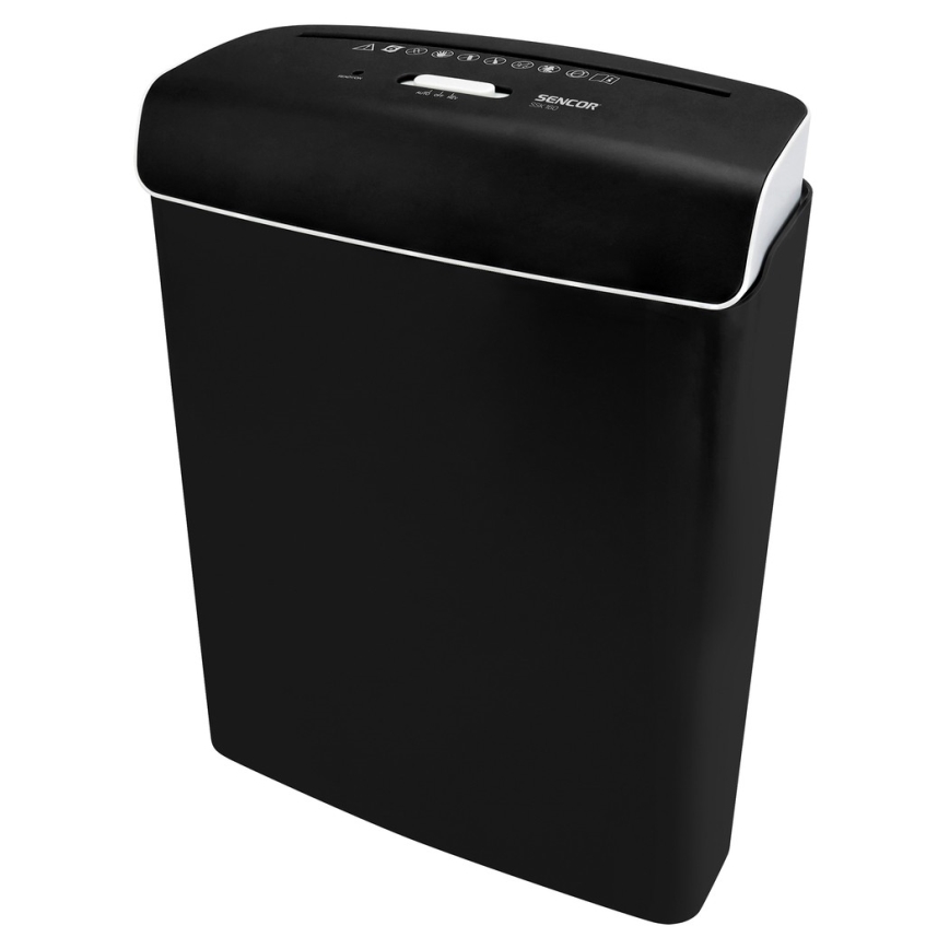 Sencor - Paperisilppuri A4, 7 l säiliö, 230V, musta