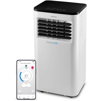 Sencor - Älykäs mobiili ilmastointilaite 3in1 sisältäen täydelliset lisävarusteet 1050W/230V 10000 BTU Wi-Fi + kauko-ohjaus