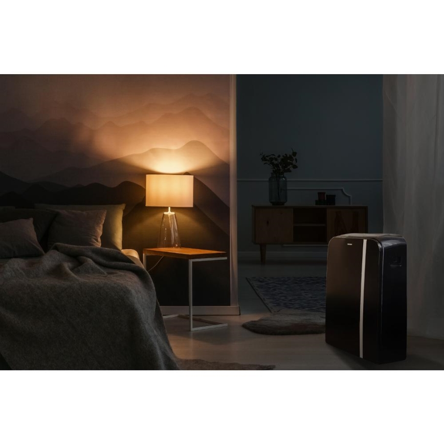 Sencor - Älykäs mobiili ilmastointilaite 3in1 sisältäen täydelliset lisävarusteet 1450W/230V 12000 BTU Wi-Fi musta + kauko-ohjaus