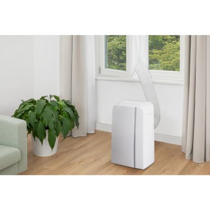Sencor - Älykäs mobiili ilmastointilaite 3in1 sisältäen täydelliset lisävarusteet 1450W/230V 12000 BTU Wi-Fi valkoinen + kauko-ohjaus