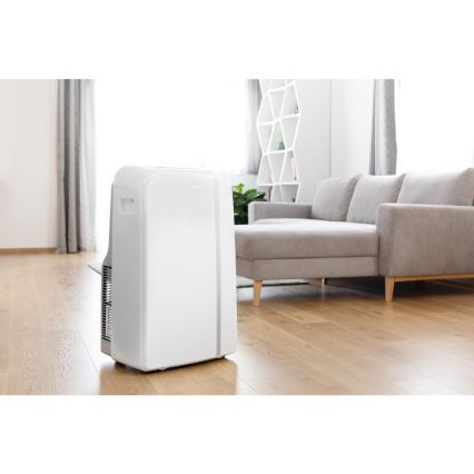 Sencor - Älykäs mobiili ilmastointilaite 3in1 sisältäen täydelliset lisävarusteet 1450W/230V 12000 BTU Wi-Fi valkoinen + kauko-ohjaus