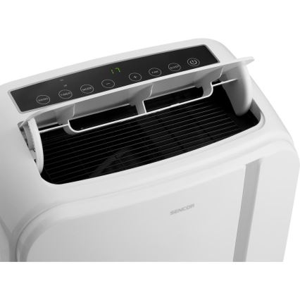 Sencor - Älykäs mobiili ilmastointilaite 3in1 sisältäen täydelliset lisävarusteet 1450W/230V 12000 BTU Wi-Fi valkoinen + kauko-ohjaus