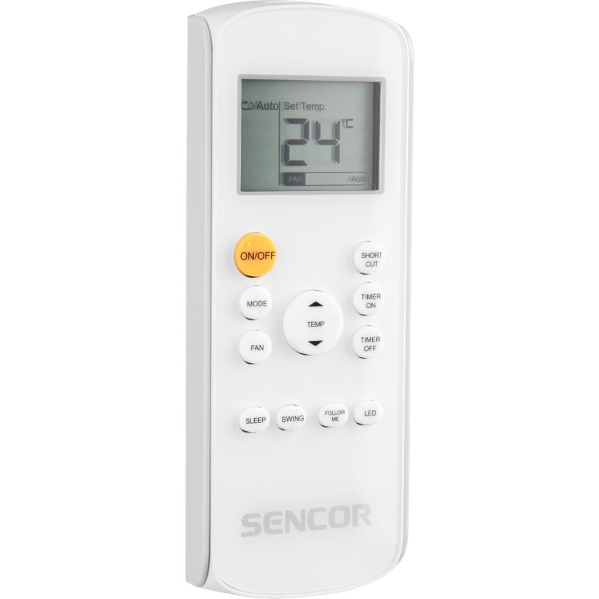 Sencor - Älykäs mobiili ilmastointilaite 3in1 sisältäen täydelliset lisävarusteet 1450W/230V 12000 BTU Wi-Fi valkoinen + kauko-ohjaus