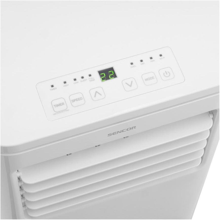 Sencor - Älykäs mobiili ilmastointilaite 3in1 sisältäen täydelliset lisävarusteet 760W/230V 7000BTU Wi-Fi + kauko-ohjaus