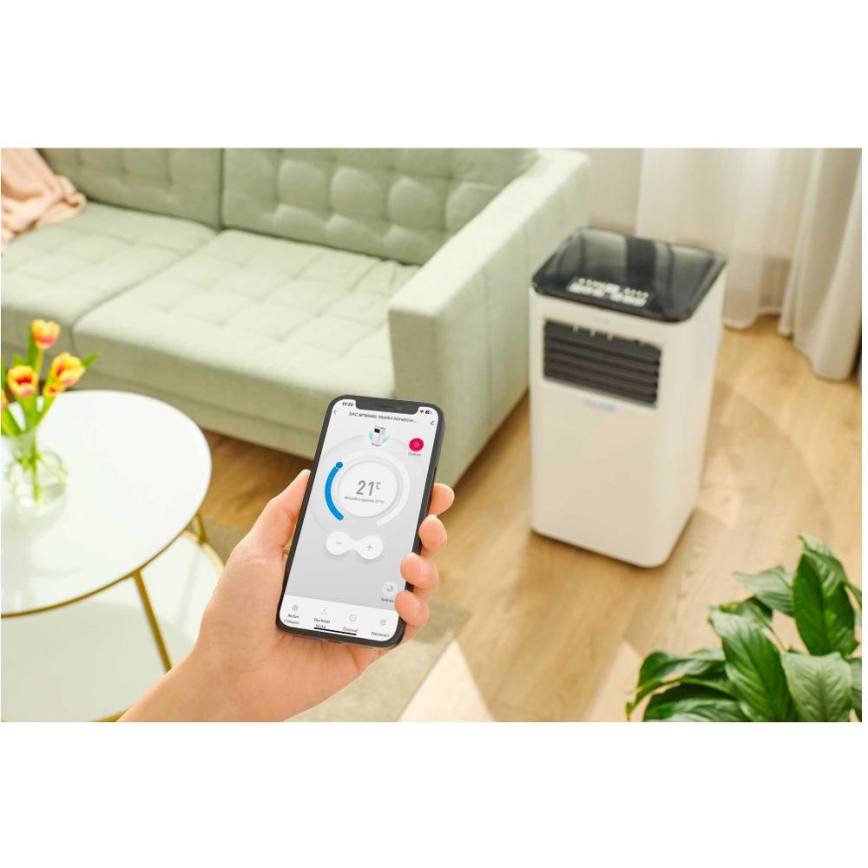 Sencor - Älykäs mobiili ilmastointilaite 3in1 sisältäen täydelliset lisävarusteet 805W/230V 8000 BTU Wi-Fi + kauko-ohjaus