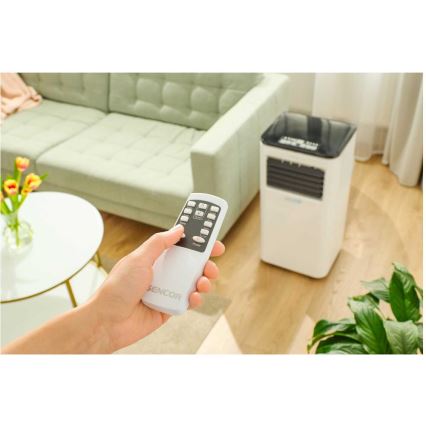 Sencor - Älykäs mobiili ilmastointilaite 3in1 sisältäen täydelliset lisävarusteet 805W/230V 8000 BTU Wi-Fi + kauko-ohjaus