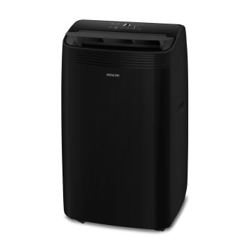 Sencor - Älykäs mobiililaitteinen ilmastointilaite 4-in-1 täydellisellä lisävarustepaketilla 900W/230V 9000 BTU Wi-Fi musta + kaukosäädin