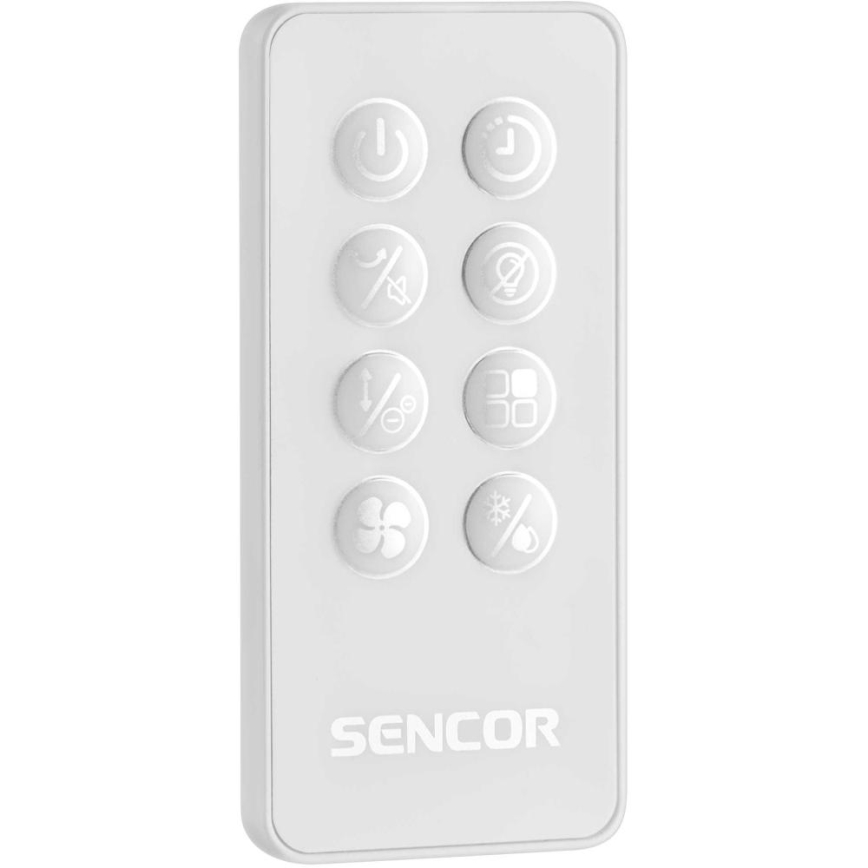 Sencor - Älykäs mobiilli-ilmajäähdytin 60W/230V Wi-Fi valkoinen + kauko-ohjaus