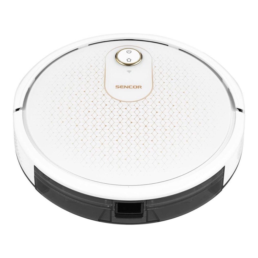 Sencor - Älykäs robottipölynimuri mopilla 2in1 28W/2600 mAh Wi-Fi valkoinen + kauko-ohjaus