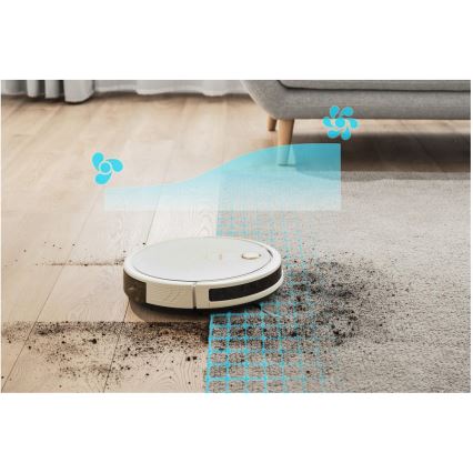 Sencor - Älykäs robottipölynimuri mopilla 2in1 28W/2600 mAh Wi-Fi valkoinen + kauko-ohjaus