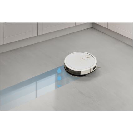 Sencor - Älykäs robottipölynimuri mopilla 2in1 28W/2600 mAh Wi-Fi valkoinen + kauko-ohjaus