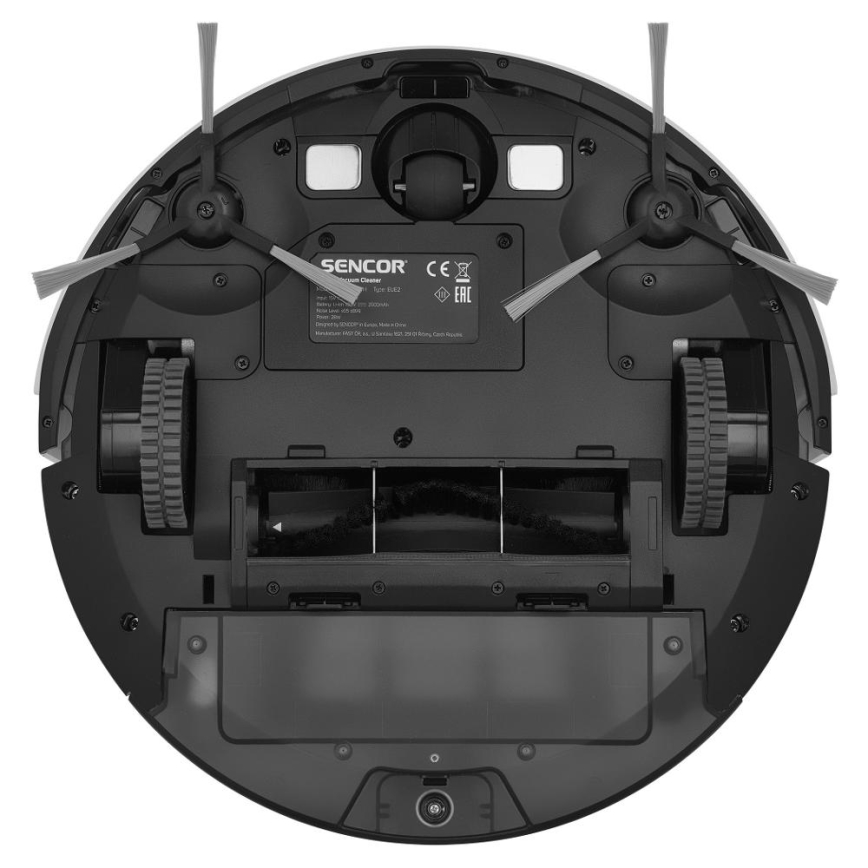 Sencor - Älykäs robottipölynimuri mopilla 2in1 28W/2600 mAh Wi-Fi valkoinen + kauko-ohjaus