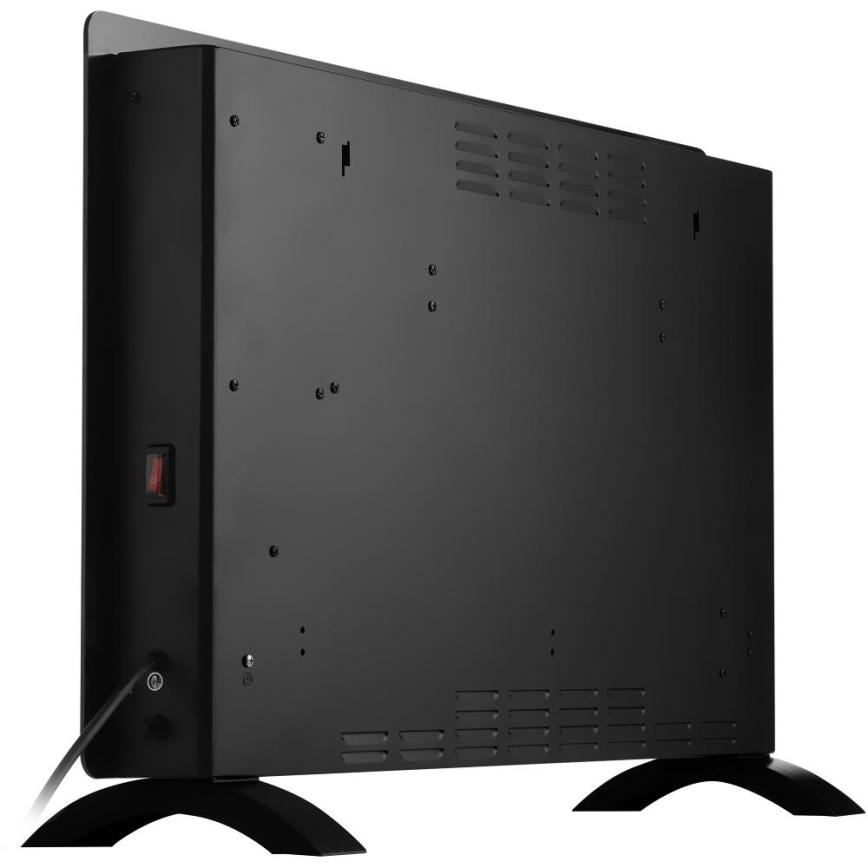 Sencor - Älykäs sähköinen suoralämmitin/konvektori 2000W/230V IP24 Wi-Fi musta + kaukosäädin