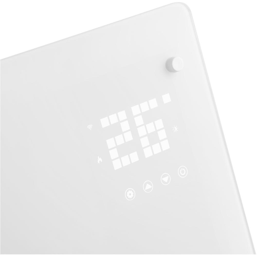 Sencor - Älykäs sähköinen suoralämmitin/konvektori 2000 W/230 V IP24 Wi-Fi valkoinen + kauko-ohjain