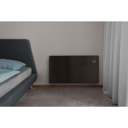 Sencor - Älykäs sähköinen suoralämmitin/konvektori 1200/2400W/230V IP24 Wi-Fi musta
