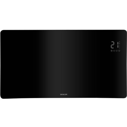 Sencor - Älykäs sähköinen suoralämmitin/konvektori 1200/2400W/230V IP24 Wi-Fi musta