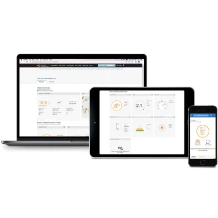 Sencor - Ammattimainen sääasema värikkäällä LCD-näytöllä 1xCR2032 + 3xAA Wi-Fi