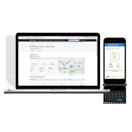 Sencor - Ammattimainen sääasema värikkäällä LCD-näytöllä 1xCR2032 + 3xAA Wi-Fi