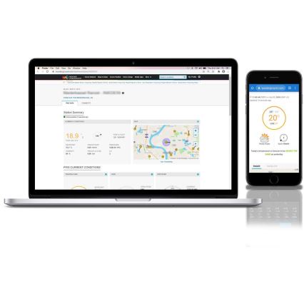 Sencor - Ammattimainen sääasema värikkäällä LCD-näytöllä 5V 1xCR2032 + 3xAA + 2xAA Wi-Fi Tuya