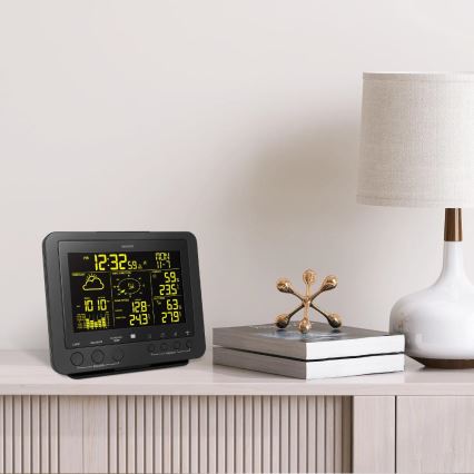 Sencor - Ammattimainen sääasema värikkäällä LCD-näytöllä 5V/1xCR2032 + 3xAA