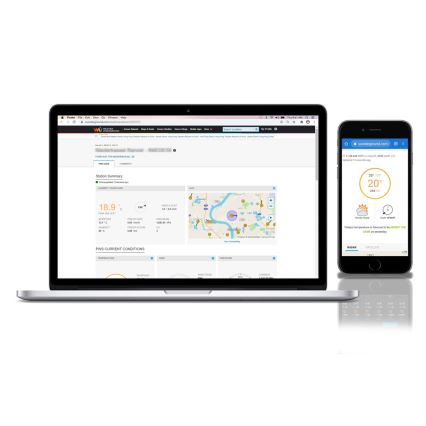 Sencor - Ammattimainen sääasema värikkäällä LCD-näytöllä 5V/1xCR2032 + 3xAA Wi-Fi