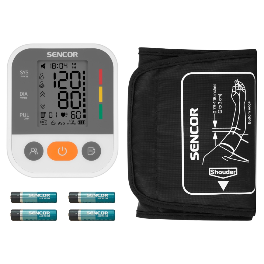 Sencor - Digitaalinen verenpainemittari USB 4xAAA
