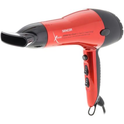 Sencor - Hiustenkuivaaja 2000W/230V punainen