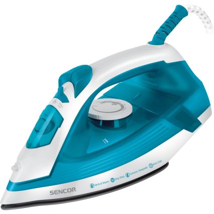 Sencor - Höyrysilitysrauta 2000W/230V sininen/valkoinen