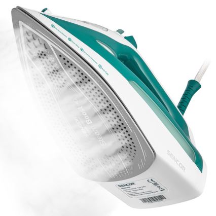Sencor - Höyrysilitysrauta 2600W/230V turkoosi/valkoinen