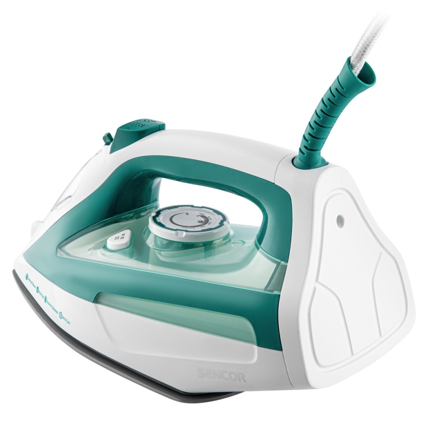 Sencor - Höyrysilitysrauta 2600W/230V turkoosi/valkoinen