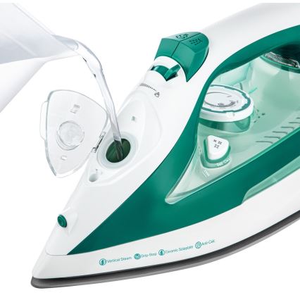 Sencor - Höyrysilitysrauta 2600W/230V turkoosi/valkoinen
