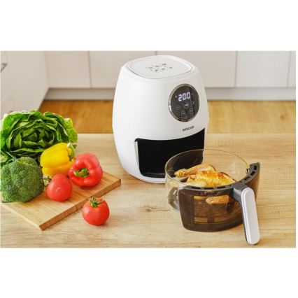 Sencor - Ilmafriteerauskeitin 3,5 l 1300W/230V valkoinen
