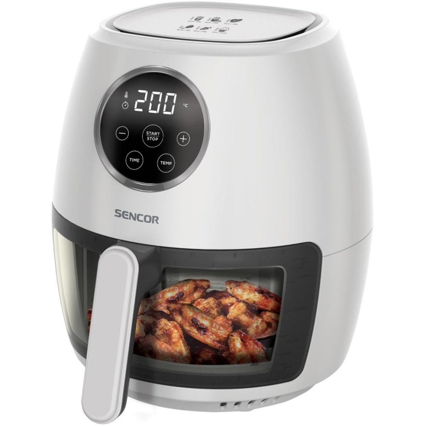 Sencor - Ilmafriteerauskeitin 3,5 l 1300W/230V valkoinen