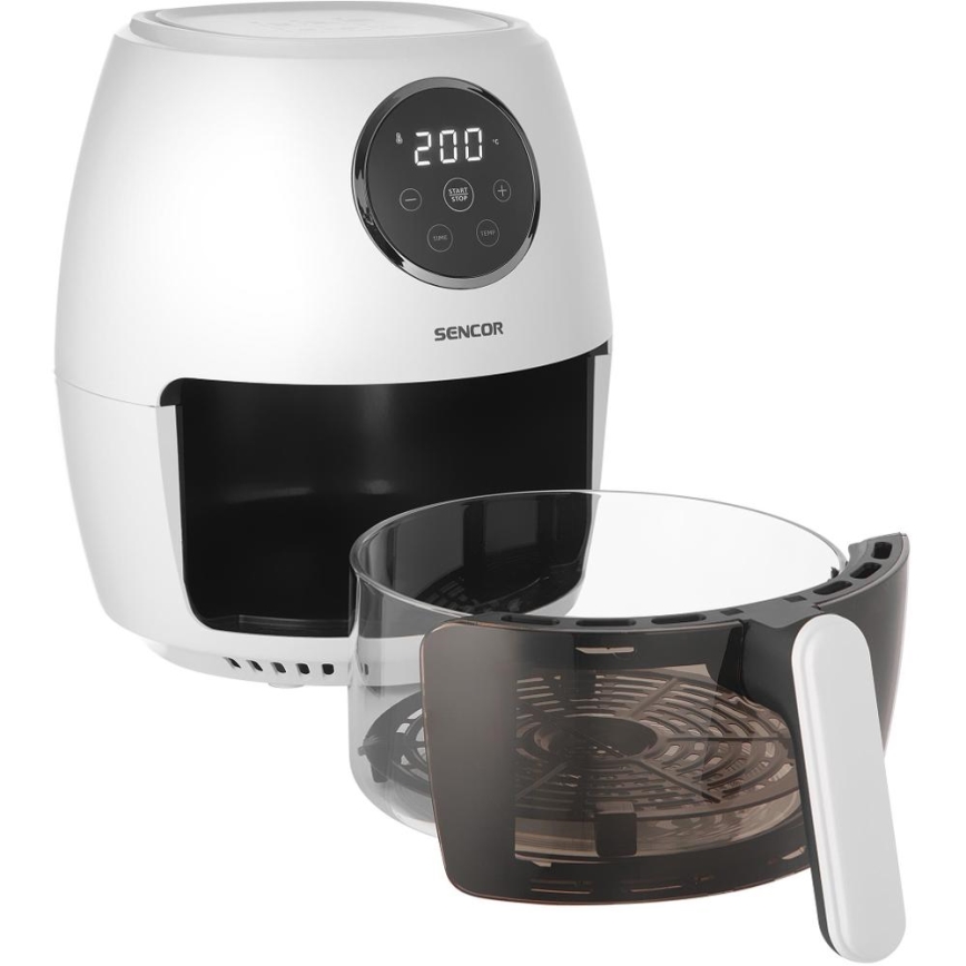 Sencor - Ilmafriteerauskeitin 3,5 l 1300W/230V valkoinen