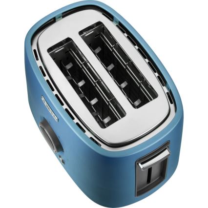 Sencor – Kahdelle viipaleelle tarkoitettu leivänpaahdin lämpötelineellä, 1000W/230V, sininen